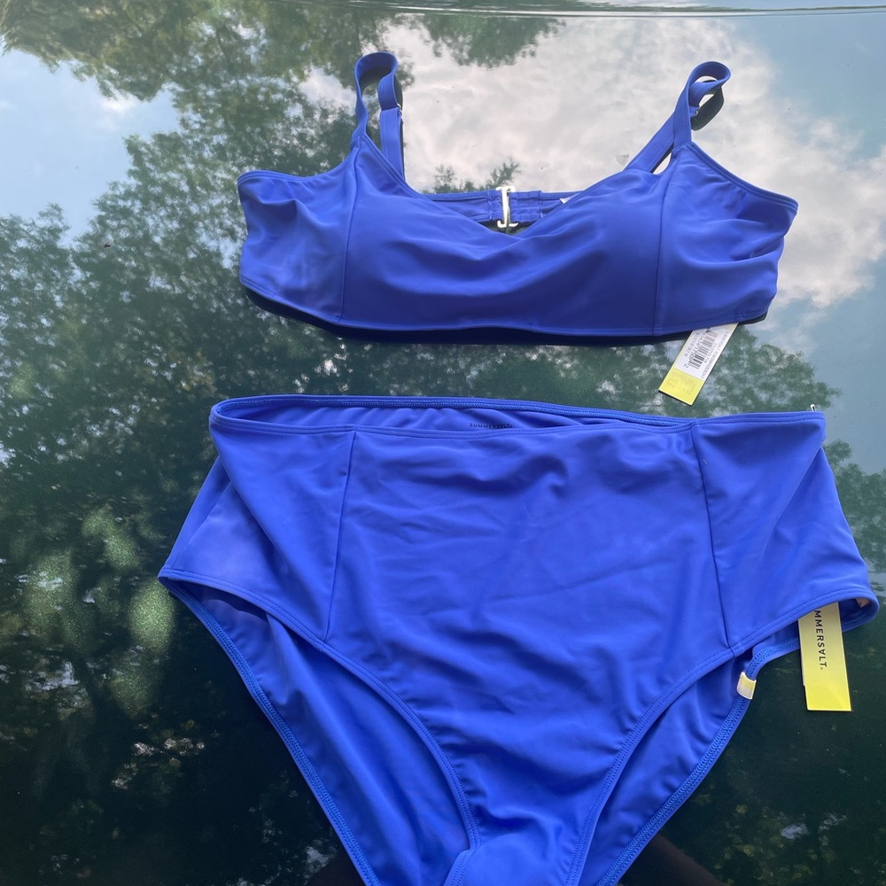 Blue Women's Swimwear Set